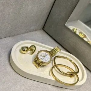 Oval concrete tray